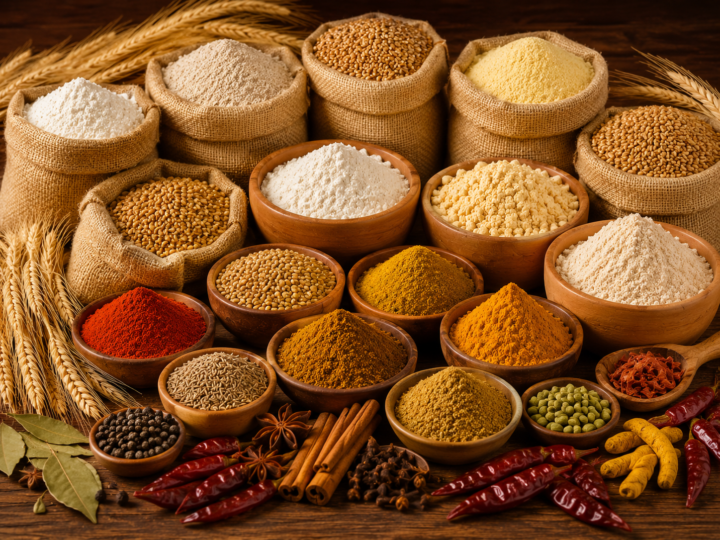 Flours & Masalas പൊടികളും മസാലകളും