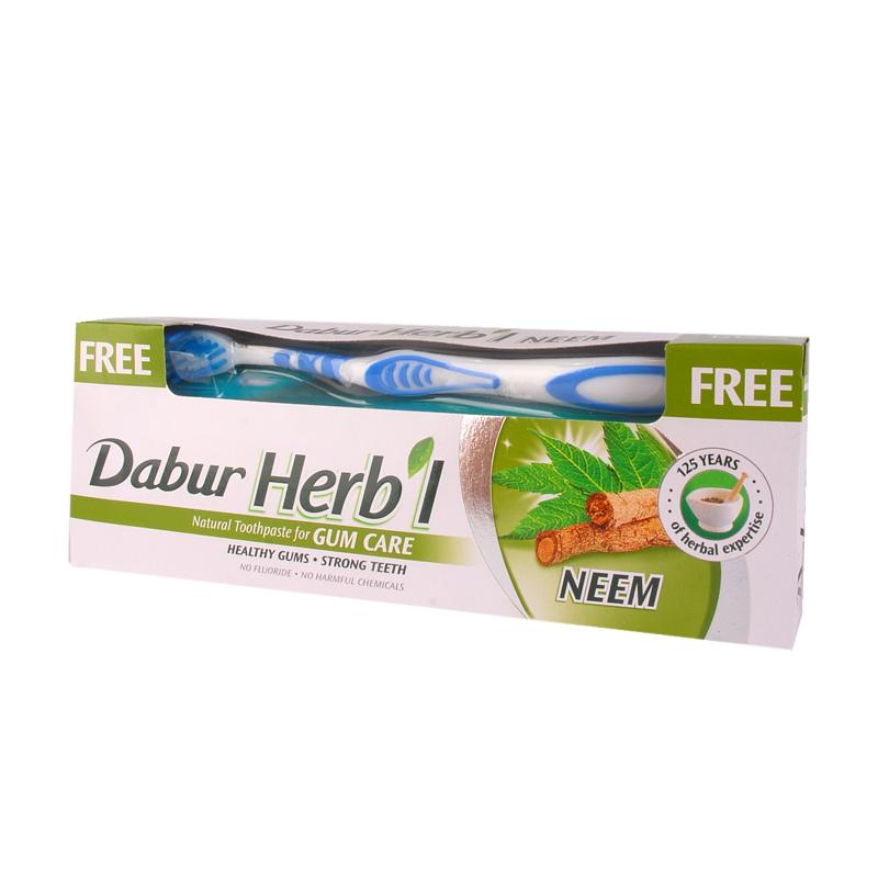 Dabur Herbal Toothpaste 100g + Toothbrush 1N Free    ഡാബർ ഹെർബൽ ടൂത്ത് പേസ്റ്റ് 100 ഗ്രാം + ടൂത്ത് ബ്രഷ് 1N സൗജന്യം