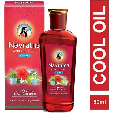 Navratna Ayurvedic Cool Hair Oil 50 ML  നവരത്ന ആയുർവേദ കൂൾ ഹെയർ ഓയിൽ.