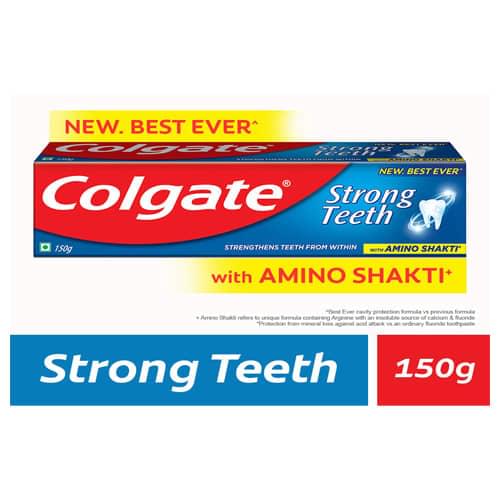 Colgate Strong Teeth Toothpaste 150g/കോൾഗേറ്റ് സ്ട്രോങ്ങ് ടീത് ടൂത്ത് പേസ്റ്റ്.